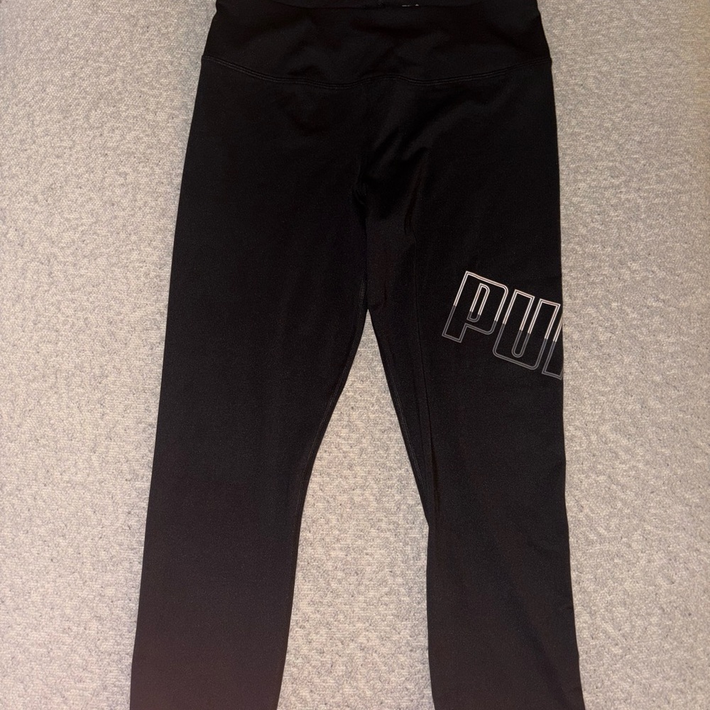 Puma Jet Black Athletic Leggings